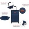 Quiksilver Buxton Suitcases Softside Expandable Luggage with Spinner Wheels, Large 3-Piece Set (20/26/30) (Green)(Navy)