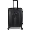 Quiksilver Chimaca Suitcases Hardside Luggage with Spinner Wheels, Large 3-Piece Set (20/26/30) (Black)(Black)