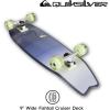 Quiksilver Fishtail Cruiser Skateboard 32 Inch – Durable Skateboard for Boys, Girls, Kids Ages 8+ – Stylish Design, Smooth Ride, Beginner Friendly Cruiser(Fade Lines Green)