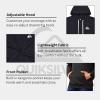 Quiksilver Hoodies for Men, Big and Tall Jersey Pullover Lightweight Sweatshirts for Men, Cotton Casual Hoodie(Black)