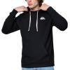 Quiksilver Hoodies for Men, Big and Tall Jersey Pullover Lightweight Sweatshirts for Men, Cotton Casual Hoodie(Black)