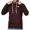 Quiksilver Hoodies for Men, Big and Tall Jersey Pullover Lightweight Sweatshirts for Men, Cotton Casual Hoodie(Brown)