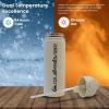 Quiksilver Laguna 24oz Tripple Wall Stainless Steel Water Bottle, Reusuable Sports Bottle with Leak-Proof Straw and Spout Lid, Non-Slip Rubber Base, Carrier Handle, 24H Hot & Cold Insulated Tumbler(Snow)