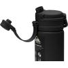 Quiksilver Laguna 24oz Tripple Wall Stainless Steel Water Bottle, Reusuable Sports Bottle with Leak-Proof Straw and Spout Lid, Non-Slip Rubber Base, Carrier Handle, 24H Hot & Cold Insulated Tumbler(Black)