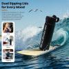 Quiksilver Laguna 24oz Tripple Wall Stainless Steel Water Bottle, Reusuable Sports Bottle with Leak-Proof Straw and Spout Lid, Non-Slip Rubber Base, Carrier Handle, 24H Hot & Cold Insulated Tumbler(Black)