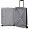 Quiksilver Malibu Suitcases PC Hardside Expandable Luggage with Spinner Wheels, Large 3-Piece Set (20/26/30) (Parchment)(Black)
