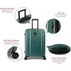 Quiksilver Malibu Suitcases PC Hardside Expandable Luggage with Spinner Wheels, Large 3-Piece Set (20/26/30) (Parchment)(Seafoam)