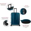Quiksilver Malibu Suitcases PC Hardside Expandable Luggage with Spinner Wheels, Large 3-Piece Set (20/26/30) (Parchment)(Whale Blue)