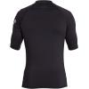 Quiksilver Mens All Time Short Sleeve Rashguard UPF 50 Sun Protection Surf Shirt(Black)