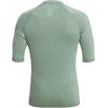 Quiksilver Mens All Time Short Sleeve Rashguard UPF 50 Sun Protection Surf Shirt(Green)
