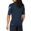 Quiksilver Mens All Time Short Sleeve Rashguard UPF 50 Sun Protection Surf Shirt(Navy Blazer)