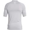 Quiksilver Mens All Time Short Sleeve Rashguard UPF 50 Sun Protection Surf Shirt(Sleet Heather)
