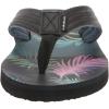 Quiksilver Men’s Carver Print Sandal Flip-Flop(Black/Black/Blue)