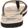 Quiksilver Men’s Carver Print Sandal Flip-Flop(Black/White/Blue)