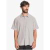 Quiksilver Men’s Centinela 4 Button Up Comfort Fit Pocket Shirt(Flint Gray Centinella)