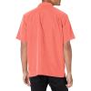 Quiksilver Men’s Centinela 4 Button Up Comfort Fit Pocket Shirt(Peached Pink Centinella 233)