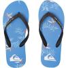 Quiksilver Men’s Molokai Flip Flop Athletic Sandal(Black Blue Black)