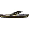 Quiksilver Men’s Molokai Flip Flop Athletic Sandal(Black Yellow Green)