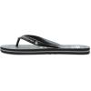 Quiksilver Men’s Molokai Flip Flop Athletic Sandal(Black/Grey)