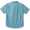 Quiksilver Mens Quiksilver Men’s Shoreline Classic Button Up Woven Top(Aqua Blue)