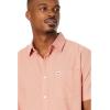 Quiksilver Mens Quiksilver Men’s Shoreline Classic Button Up Woven Top(Canyon Clay 241)