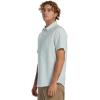 Quiksilver Mens Quiksilver Men’s Shoreline Classic Button Up Woven Top(Subtle Green Shoreline Clasic)
