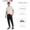 Quiksilver Men’s Regular Fit Active Performance Midweight Cargo Woven Jogger Pants (S-XL)(Black)