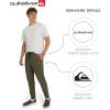 Quiksilver Men’s Regular Fit Active Performance Midweight Cargo Woven Jogger Pants (S-XL)(Olive Branch)