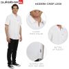 Quiksilver Men’s Regular Fit Premium Cotton Short Sleeve Button Up Waffle Woven Shirt(Burnt)