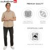 Quiksilver Men’s Regular Fit Premium Cotton Short Sleeve Button Up Waffle Woven Shirt(Taupe)