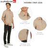 Quiksilver Men’s Regular Fit Premium Cotton Short Sleeve Button Up Waffle Woven Shirt(Taupe)