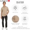 Quiksilver Men’s Regular Fit Premium Cotton Short Sleeve Button Up Waffle Woven Shirt(Taupe)