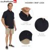 Quiksilver Men’s Regular Fit Premium Cotton Woven Short Sleeve Button Up Casual Shirt(Eclipse)