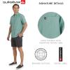 Quiksilver Men’s Regular Fit Premium Cotton Woven Short Sleeve Button Up Casual Shirt(Jade Grey)