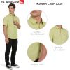 Quiksilver Men’s Regular Fit Premium Cotton Woven Short Sleeve Button Up Casual Shirt(Moss)