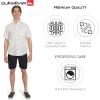 Quiksilver Men’s Regular Fit Premium Cotton Woven Short Sleeve Button Up Casual Shirt(Off-white)