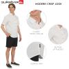 Quiksilver Men’s Regular Fit Premium Cotton Woven Short Sleeve Button Up Casual Shirt(Off-white)
