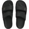 Quiksilver Men’s Rivi Leather Double Adjust Sandals, charcoal, 10 Men