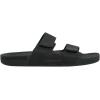 Quiksilver Men’s Rivi Leather Double Adjust Sandals, charcoal, 10 Men