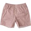 Quiksilver Men’s Standard Deck Stripe Volley Swim Trunk Bathing Suit(Biking Red Deck Stripe)