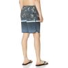 Quiksilver Men’s Standard Surfsilk Division Scallop 19 Boardshort Swim Trunk(Bering Sea)