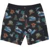 Quiksilver Men’s Standard Throwback Boardshort Swim Trunk(Black (Island Souvenir Boardshort))