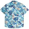 Quiksilver Mens Strange Daze Button Up Woven Shirt(Iced Aqua (Wild Time))