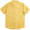 Quiksilver Mens Strange Daze Button Up Woven Shirt(Island Time Stretch/Ochre)