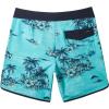 Quiksilver Mens Surfsilk Scallop 19 Boardshort Swim Trunk(Capri)