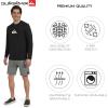 Quiksilver Men’s Swimwear Regular Fit UPF 50 Long Sleeve Sun Tee Rash Guard Shirt (S-XXL)(Black)