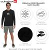 Quiksilver Men’s Swimwear Regular Fit UPF 50 Long Sleeve Sun Tee Rash Guard Shirt (S-XXL)(Black)