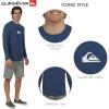 Quiksilver Men’s Swimwear Regular Fit UPF 50 Long Sleeve Sun Tee Rash Guard Shirt (S-XXL)(Ensign Blue)