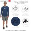 Quiksilver Men’s Swimwear Regular Fit UPF 50 Long Sleeve Sun Tee Rash Guard Shirt (S-XXL)(Ensign Blue)