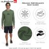 Quiksilver Men’s Swimwear Regular Fit UPF 50 Long Sleeve Sun Tee Rash Guard Shirt (S-XXL)(Laurel Wreath)